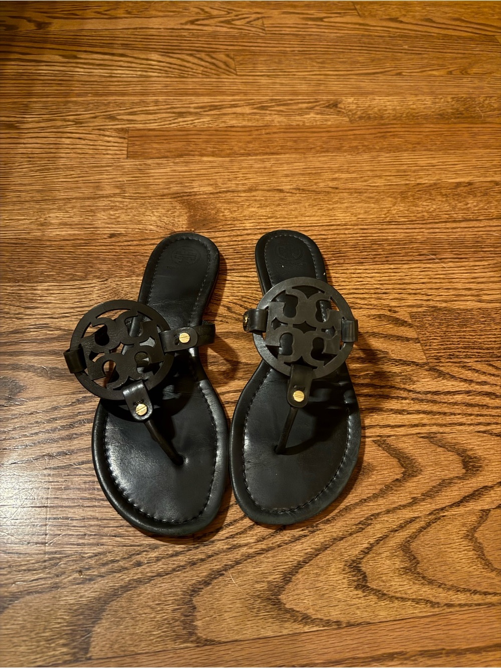 Black Tory Burch Leather Sandals